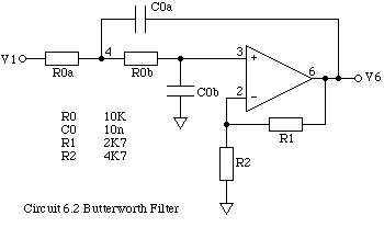 Circuit 6.2 Butterworth Filter
